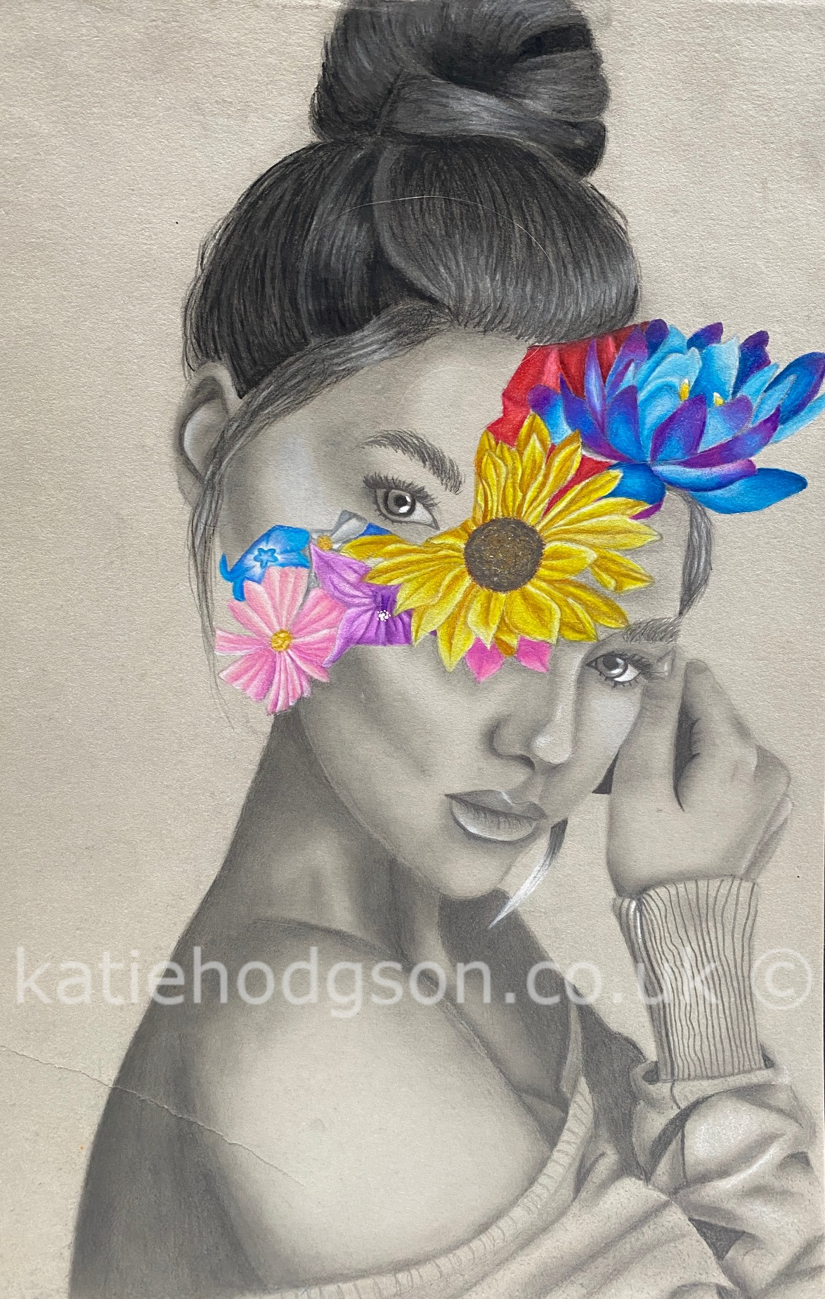 Girl with Flowers